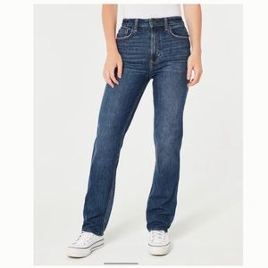 ULTRA HIGH-RISE DARK WASH 90S STRAIGHT JEANS